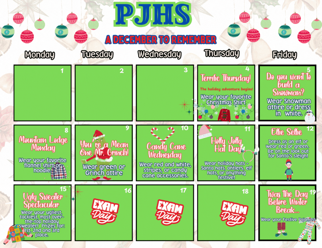 Christmas Dress up Days